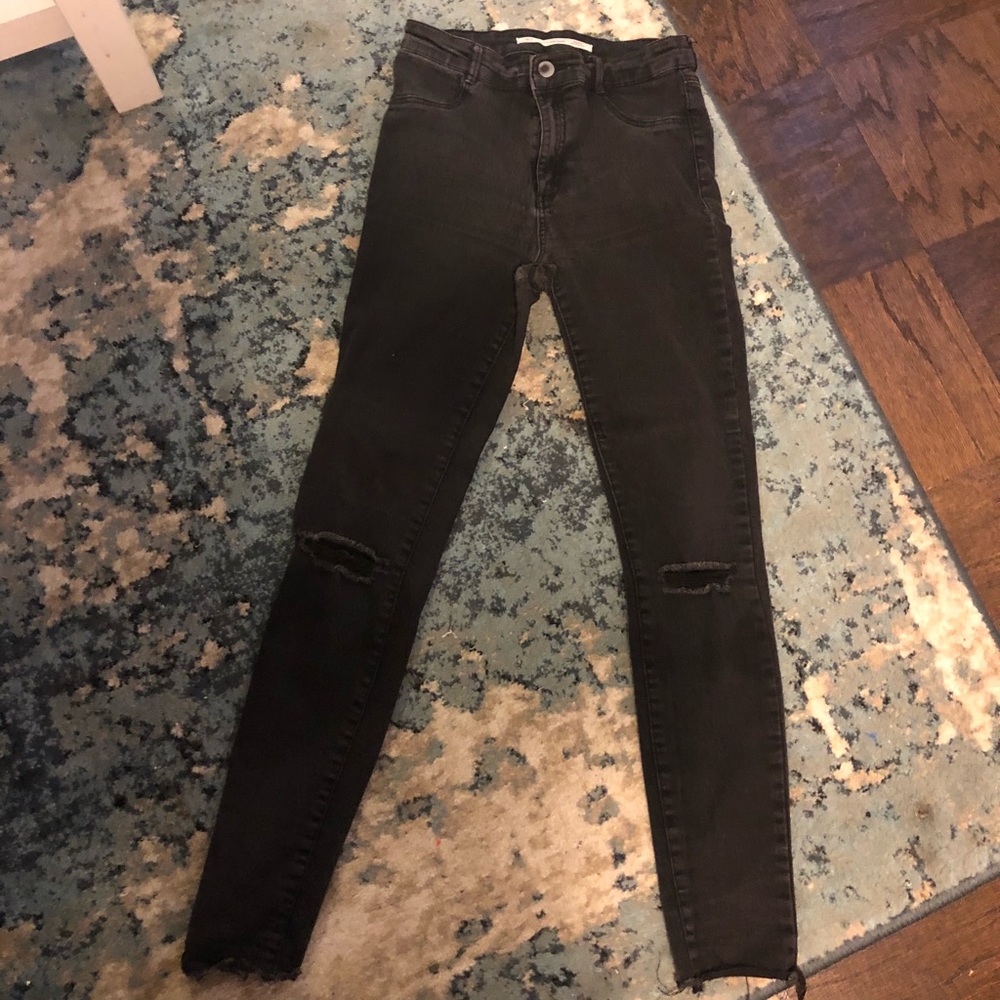 Zara Jeans - Light Black High Waisted Skinny Jeans